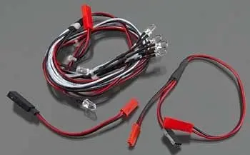 Integy C23382white Front Led/Rear Led Light Set W/Wire Harness 1