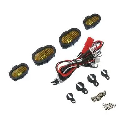 C25693yellow Realistic Spot Light (4) Set W/Led 1