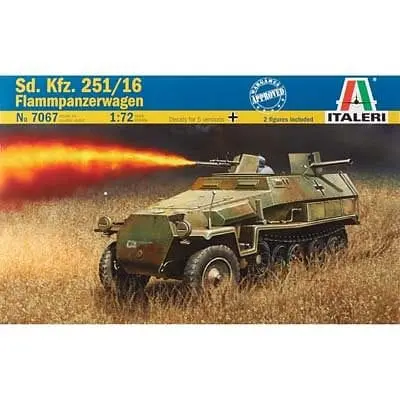 Italeri 7067S 1/72 Wwii German Sd.Kfz 251/16 Flammpanzerwagen 1