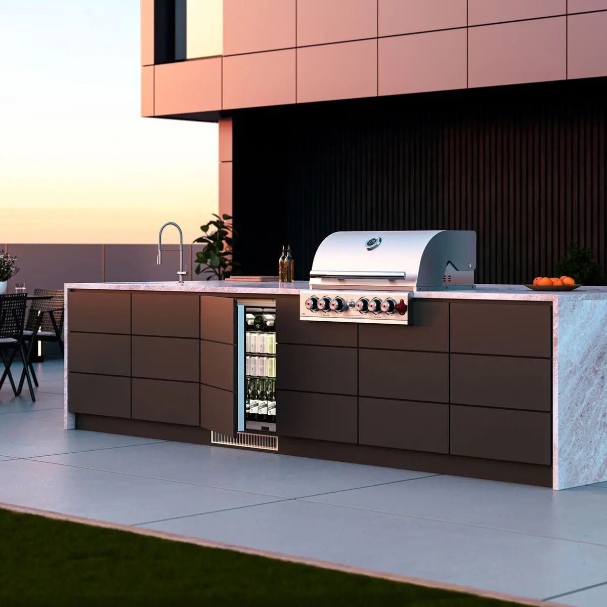 Blastcool Extremis Ixp1 (Integrated) Outdoor Fridge  Marine-Grade 316 Stainless Steel 1