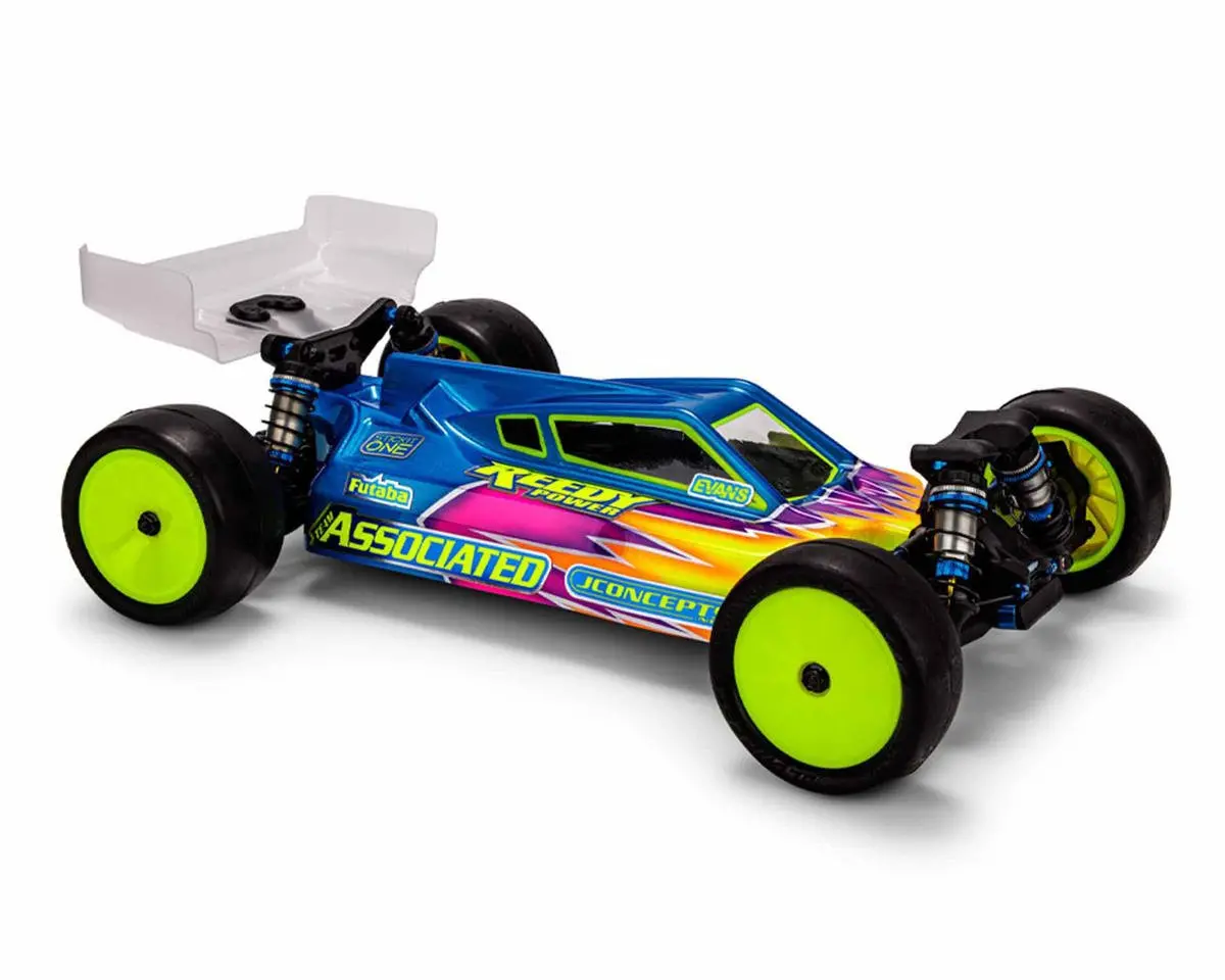 Jconcepts 0716 Team Associated Rc10b84 "P2" 1/10 4Wd Buggy Body W/Turf Wing (Clear) 1