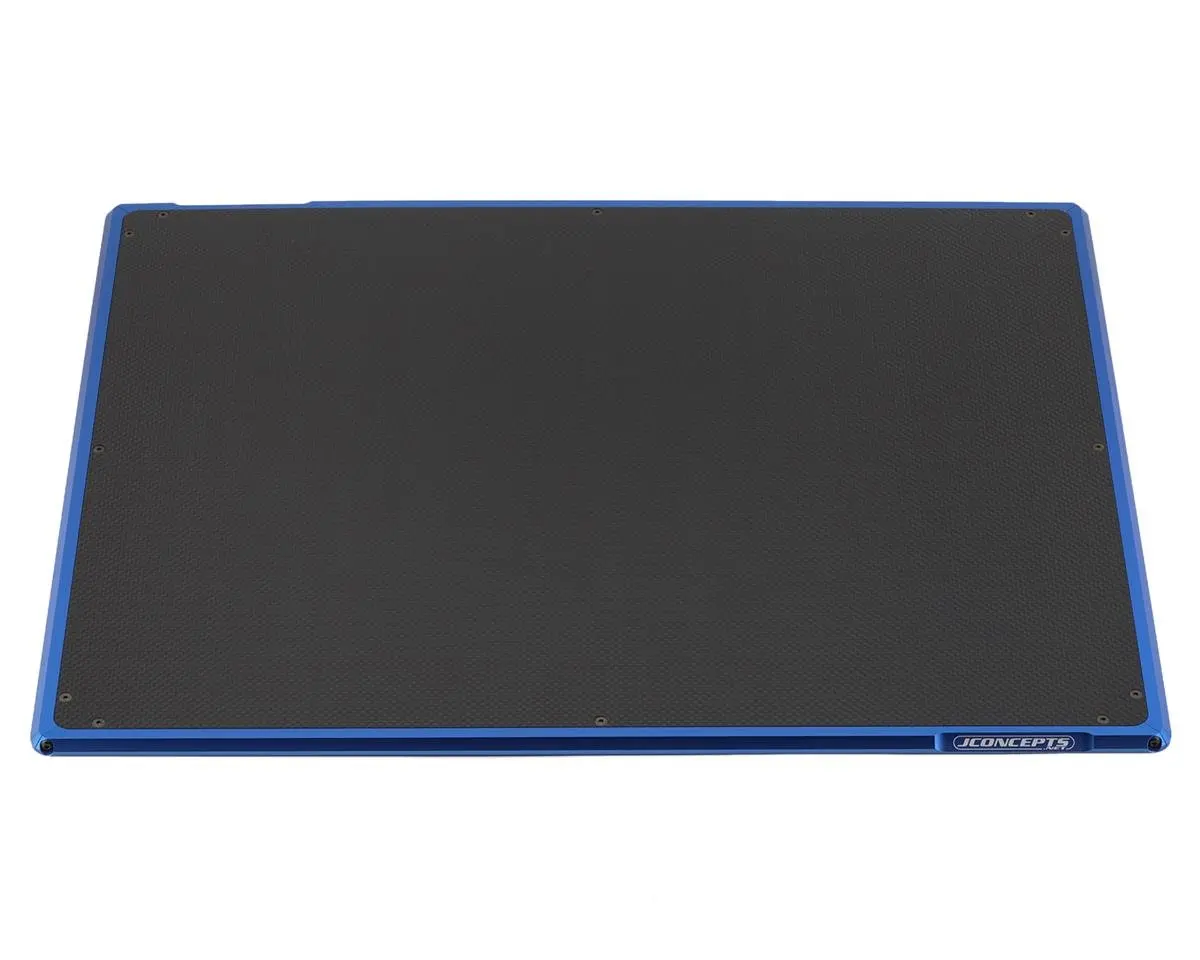 Jconcepts 2103-1 Aluminum & Carbon Set Up Board (Blue) (20X16") 1