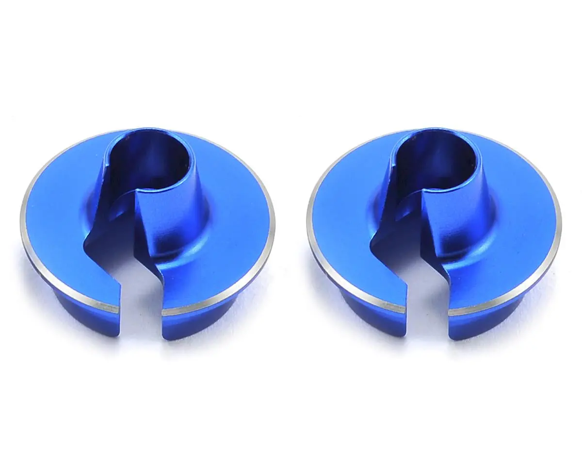 Jconcepts 2493-1 +5Mm Fin Aluminum Off-Set Shock Spring Cup (Blue) (2) 1