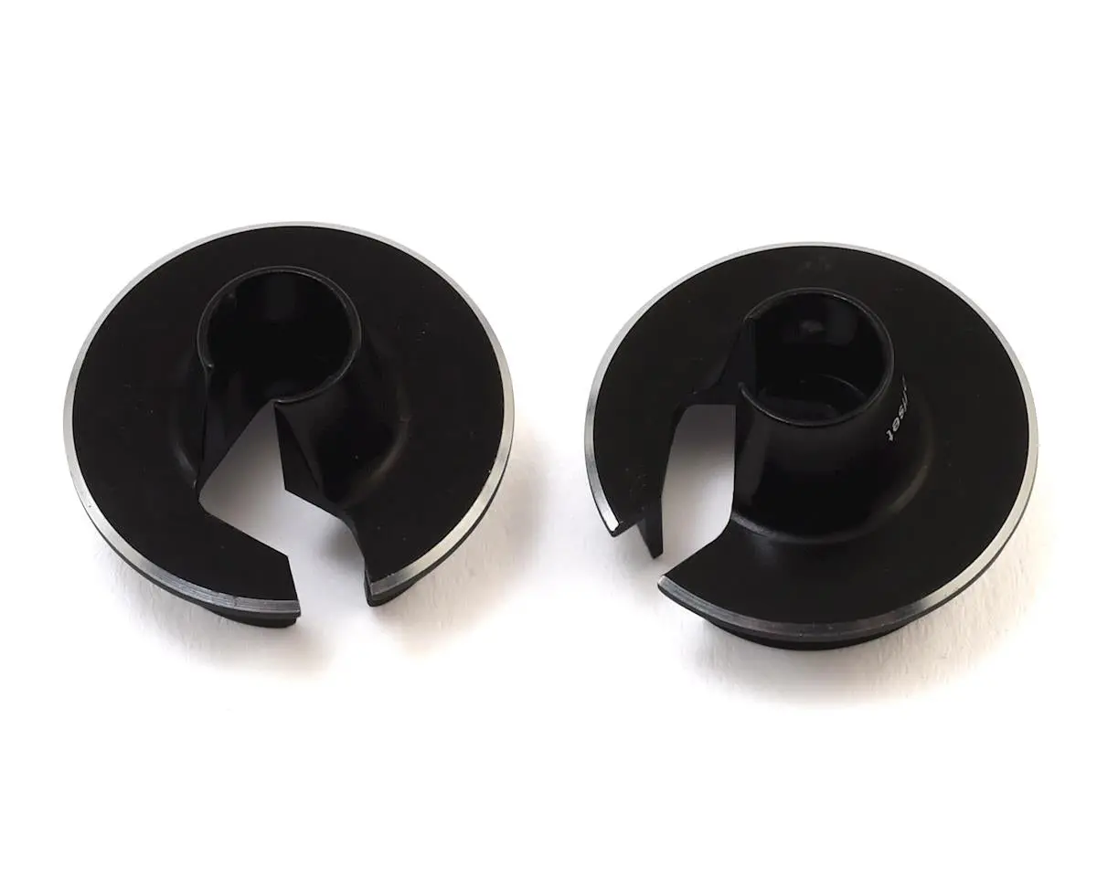 Jconcepts 2493-2 +5Mm Fin Aluminum Off-Set Shock Spring Cup (Black) (2) 1