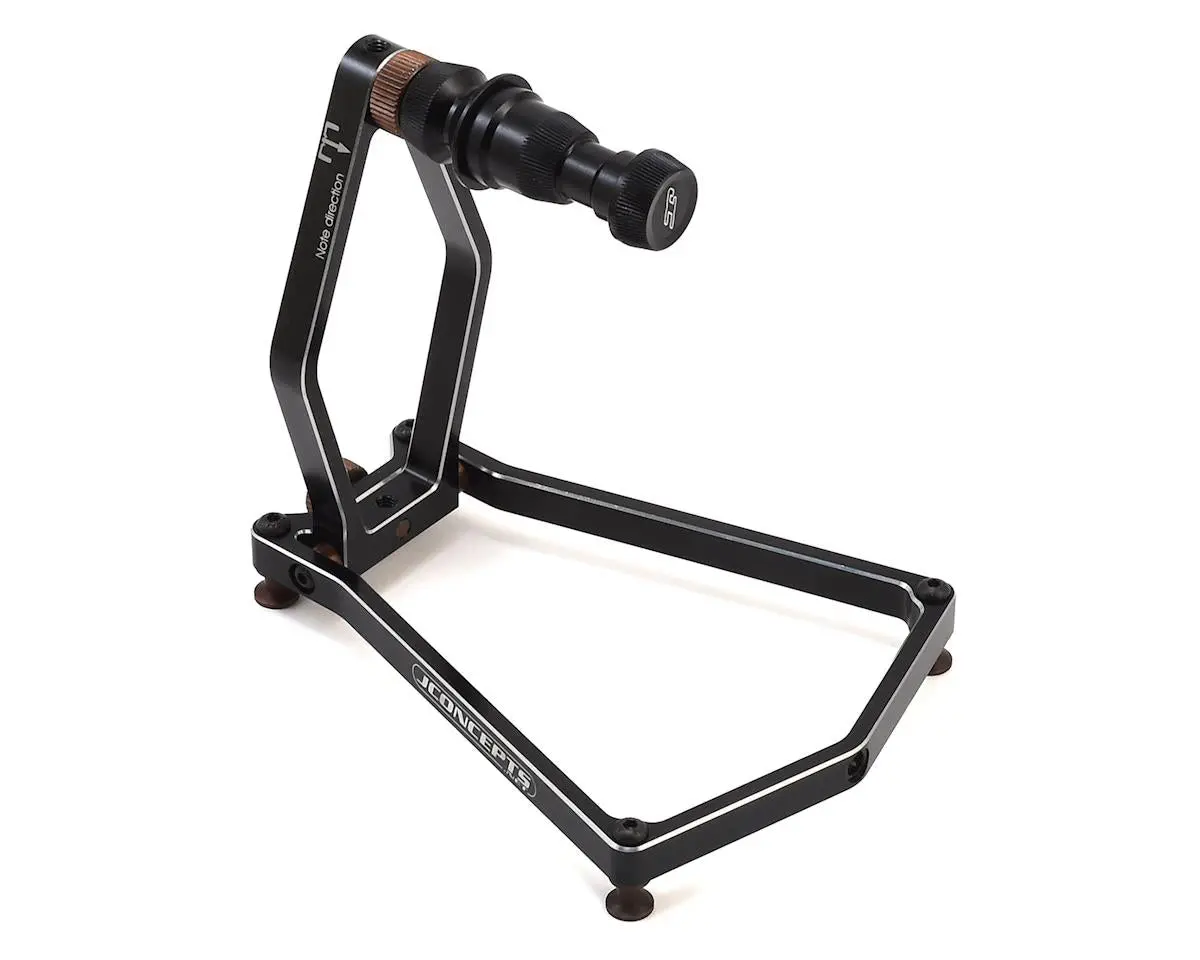 Jconcepts 1/10 & 1/8 Aluminum Tire Balancer W/Case (Black) 1