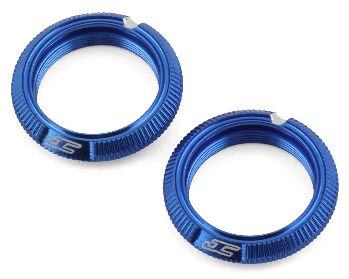 Jconcepts 2702-1 Team Associated Fin Aluminum 13Mm Shock Collars (Blue) (2) 1