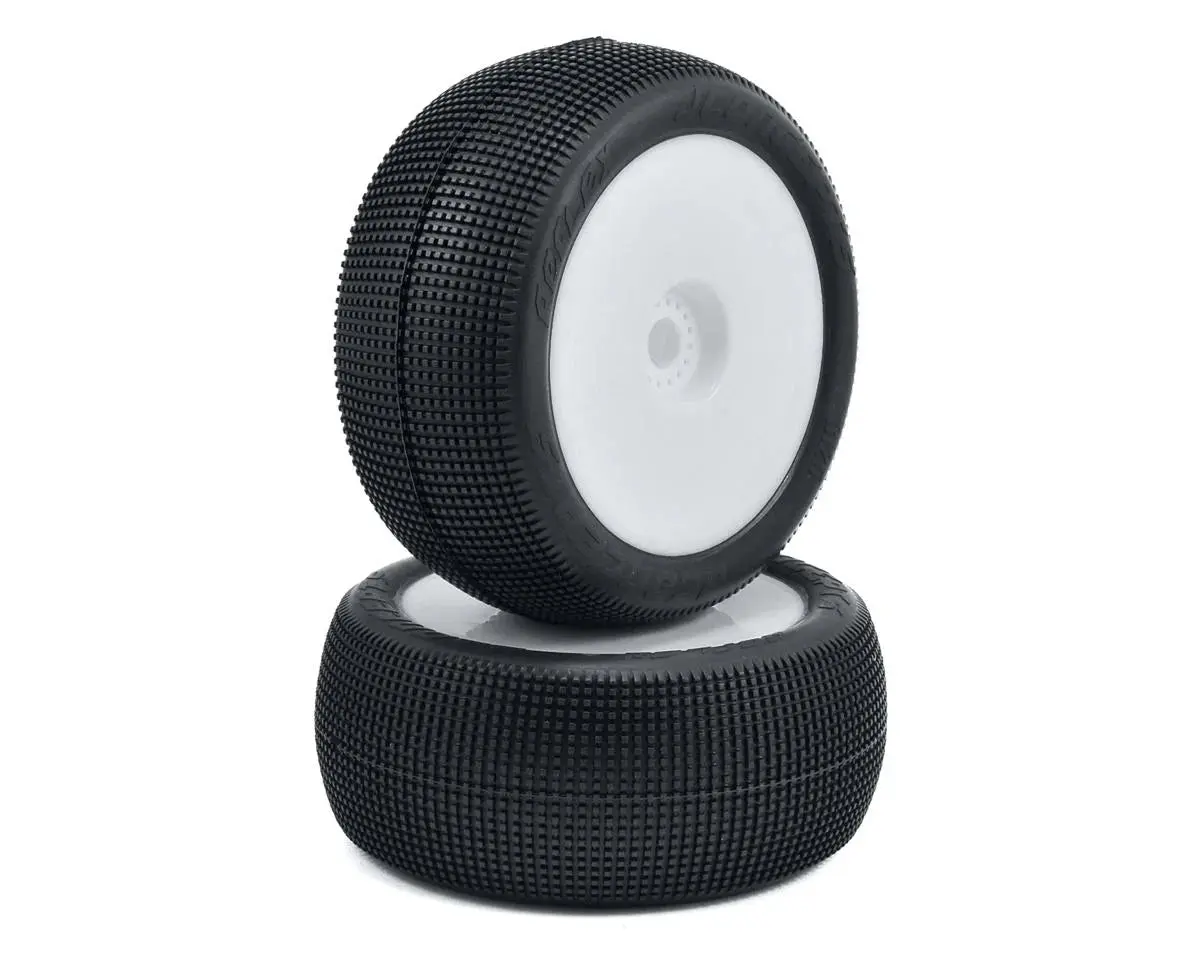 Jconcepts 3125-12 Reflex 4.0" Pre-Mounted 1/8Th Truggy Tires (2) (White) (Green) 1
