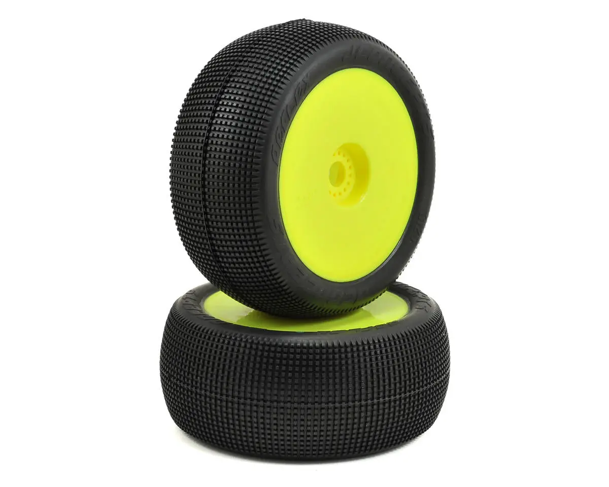Jconcepts 3125-22 Reflex 4.0" Pre-Mounted 1/8Th Truggy Tires (2) (Yellow) (Green) 1