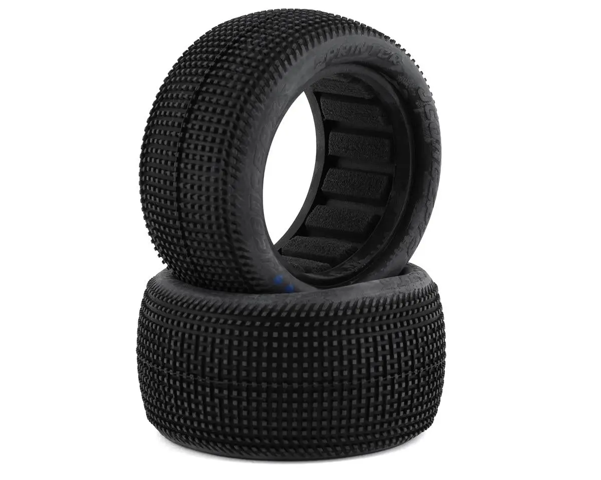 Jconcepts 3133-03 Sprinter 2.2" Rear Buggy Dirt Oval Tires (2) (Aqua A2) 1
