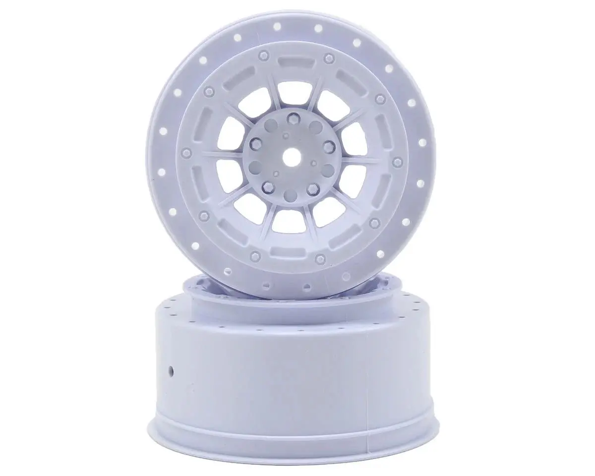 Jconcepts 3344W 12Mm Hex Hazard Short Course Wheels W/3Mm Offset (White) (2) (Sc5m) 1