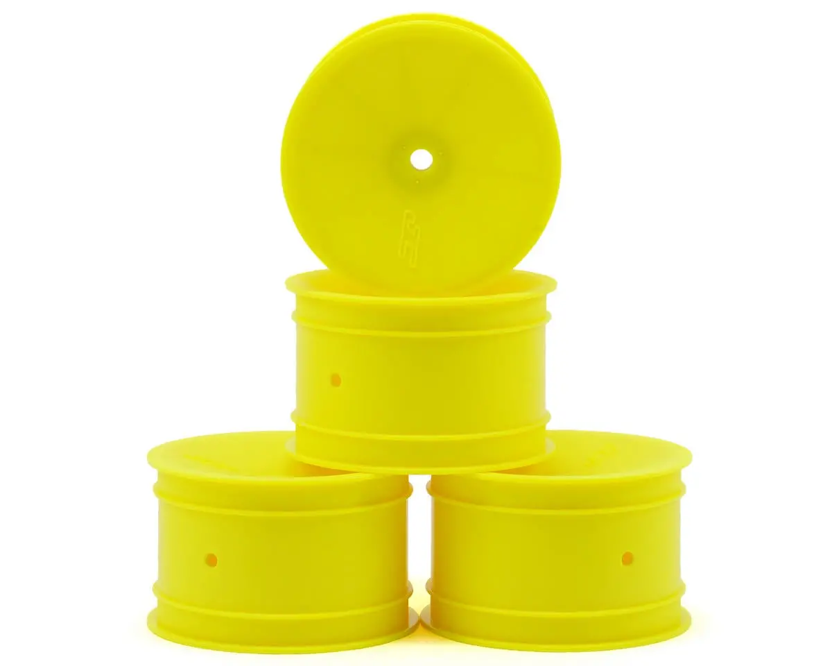 Jconcepts 3348Y Mono - B6.1, B74 | Yz2, Yz4 | Xb2, Xb4 | Rb7, Zx7 | Srx-2, Sdx-4 | Kc, Kd, L1 | D418, 2.2" Rear Wheel (Yellow) - 4Pc 1