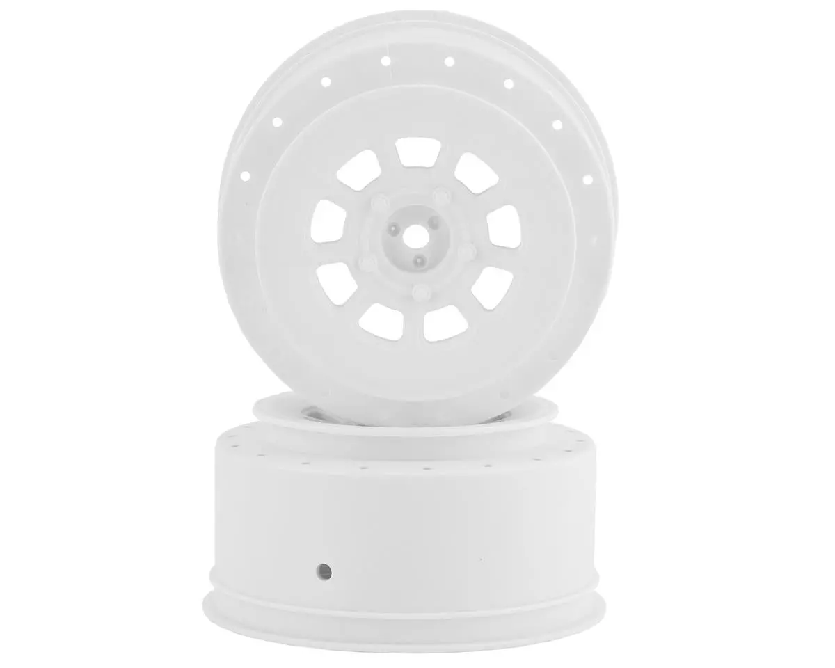 Jconcepts 3420W 9-Shot Short Course Wheels W/3Mm Offset (2) (White) W/12Mm Hex 1
