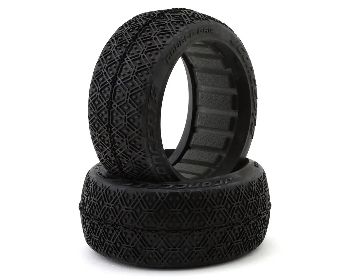 Jconcepts 4111-03 Double Bar 1/8 Off-Road Buggy Tires (2) (Aqua A2) 1
