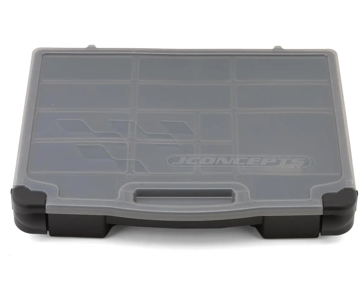 Jconcepts 5128-28 Parts Storage Box (Black/Smoke Grey) (14.5X11x2.37") 1