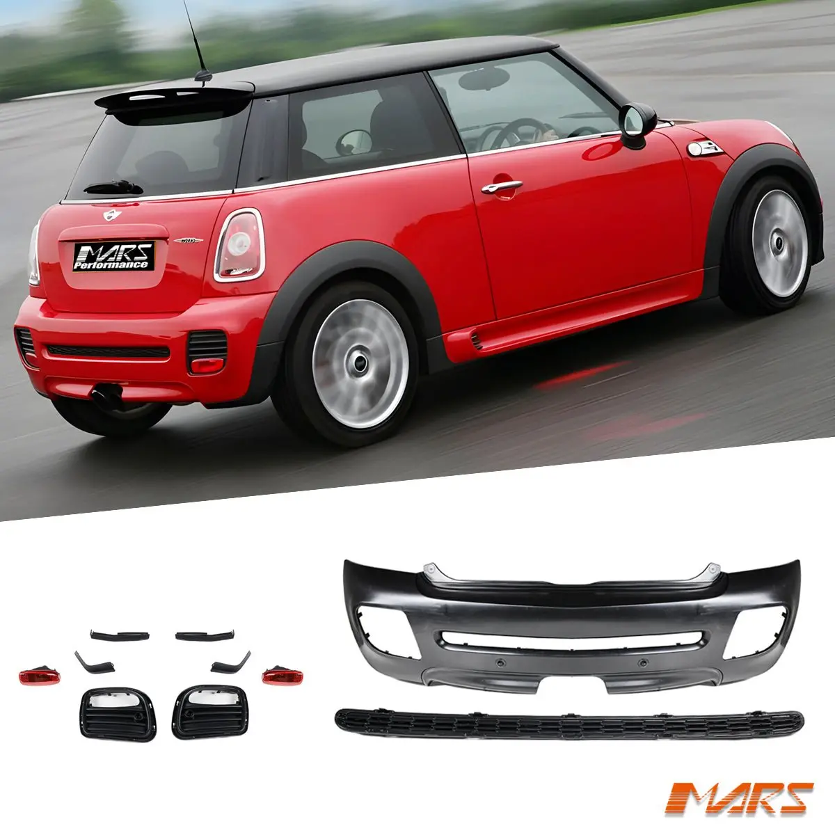 Jcw Style Rear Bumper Bar Body Kits For Mini Cooper S R56 R57 R58 R59 2007-2013 1