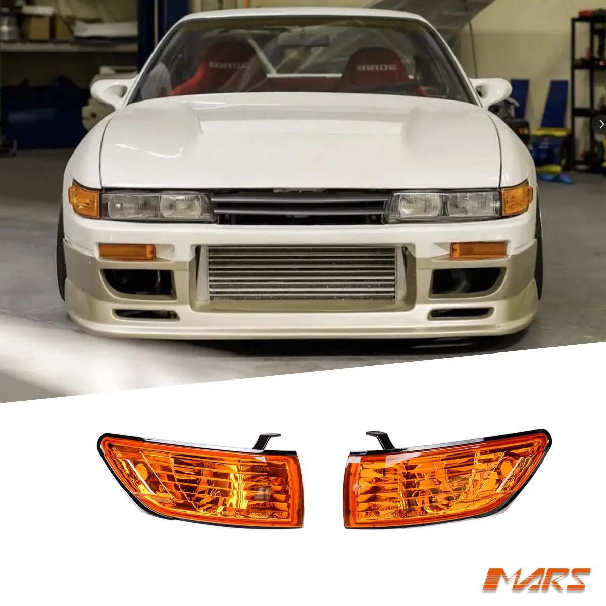 Jdm Amber Corner Parker Lights For Nissan Silvia S13 1988-1993 1