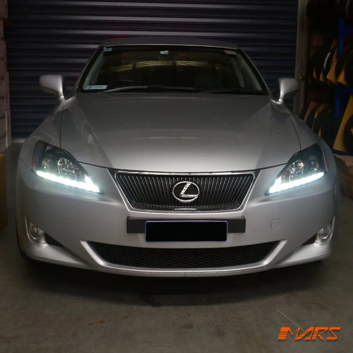 Jdm Black Led Drl Day-Time Projector Head Lights For Lexus Is250 Is350 Xe20 2005-2013 1