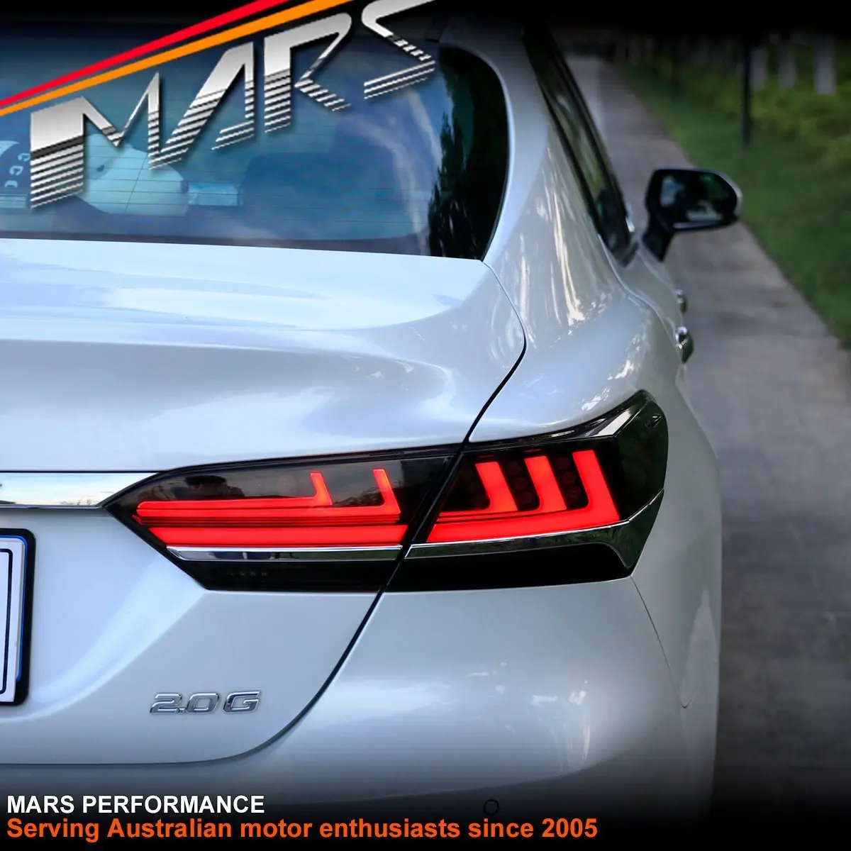 Jdm Smoked Black 3D Stripe Bar Full Led Tail Lights With Sequential Indicators For Toyota Camry 2018-2024 1