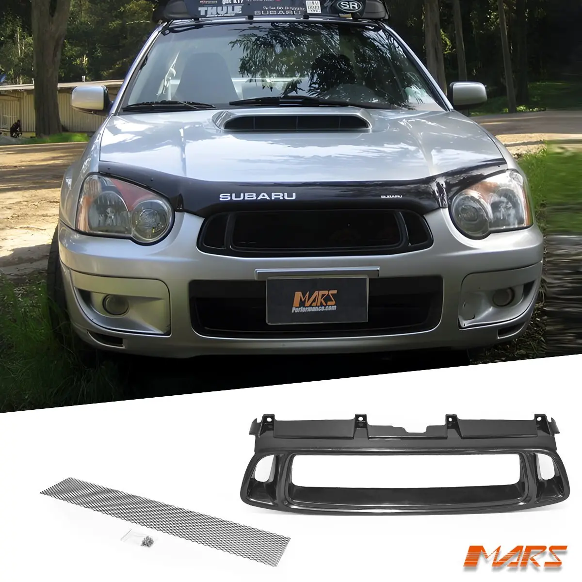 Jdm Style Front Bumper Bar Grille Grill Bodykit For Subaru Impreza Blobeye 2003-2005 Gd & Wrx & Sti 1