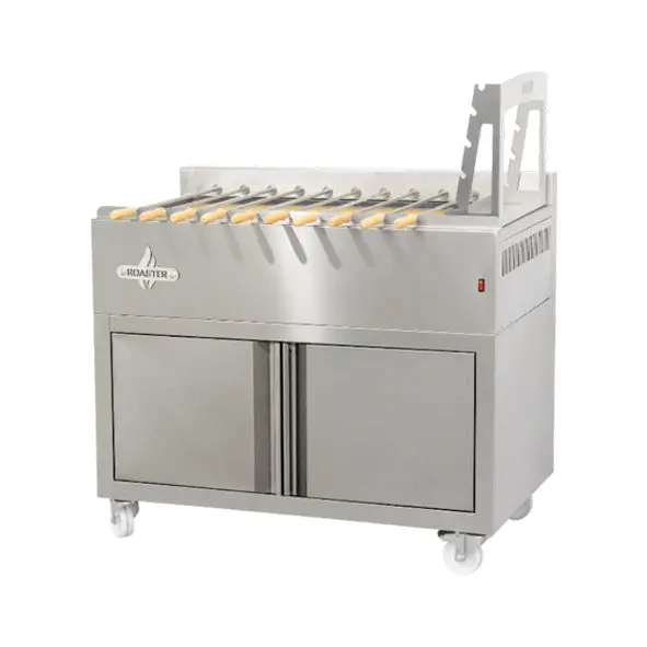 Roaster Biokan  Charcoal Churrasco Grill For 9 Skewers And Storage Cabinet 110X61x97cm Roaster K9sf 1