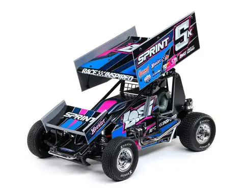 Losi Los-1387T1 22S 1/10 Brushless 2Wd Rtr Sprint Car (Blue) W/Slt2 2.4Ghz Radio 1