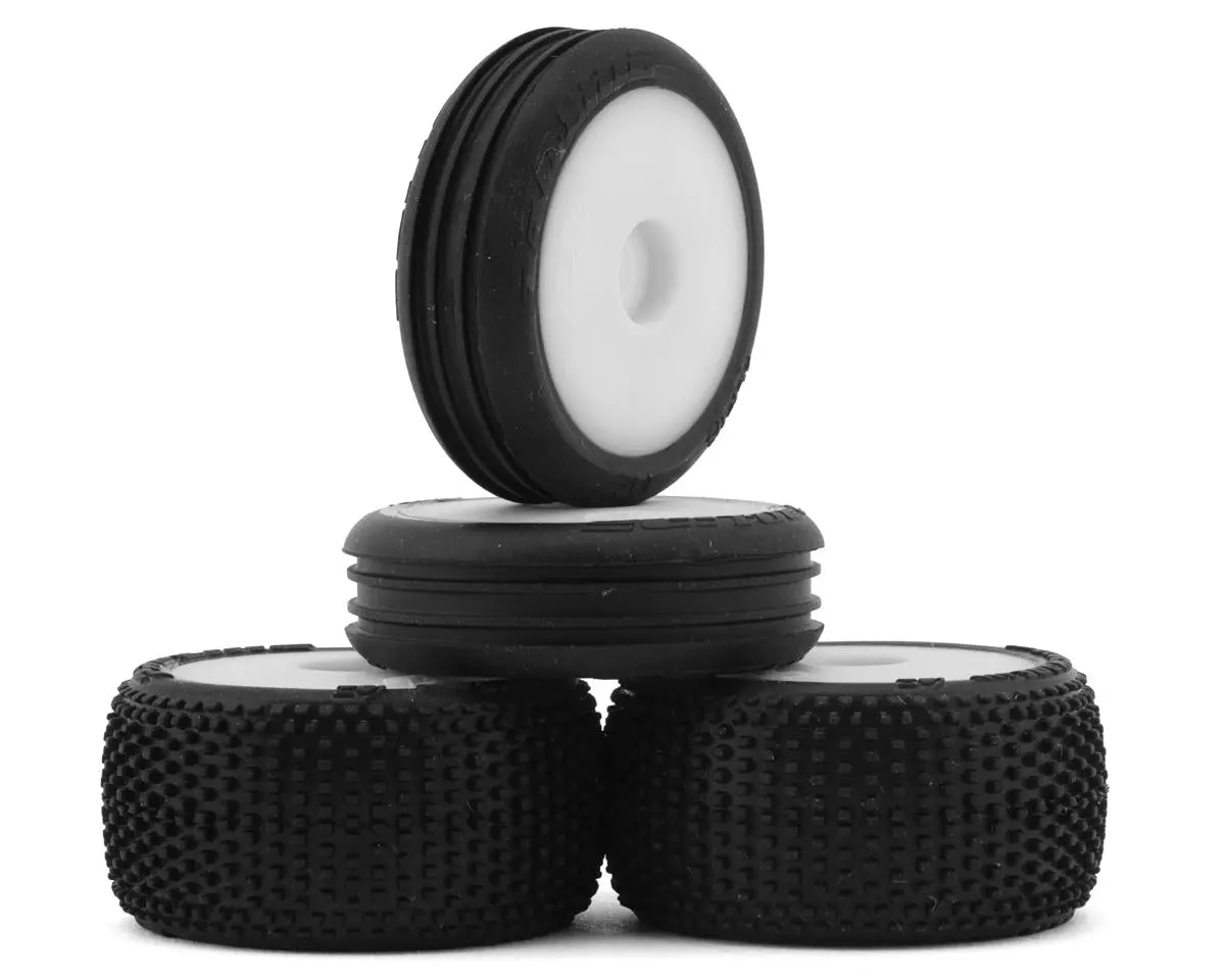 Losi Los-1763 Micro-B Pre-Mounted Tires (White) (4) 1