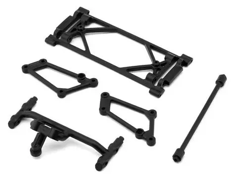 Losi Los-2423 22S Sprint Front Wing Mount Set (Black) 1