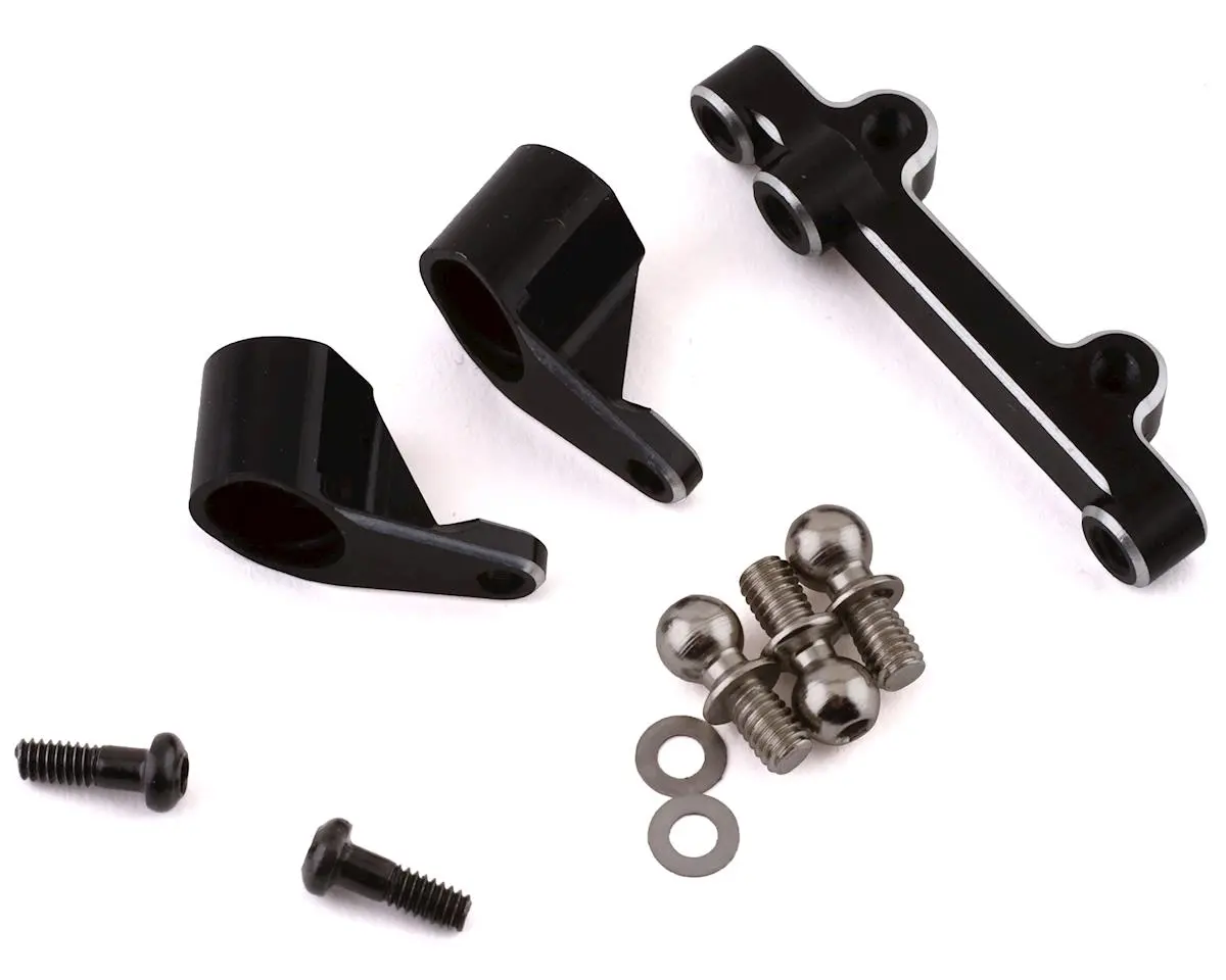 Losi 311002 Mini-T 2.0 Aluminum Bellcranks & Drag Link (Black) 1