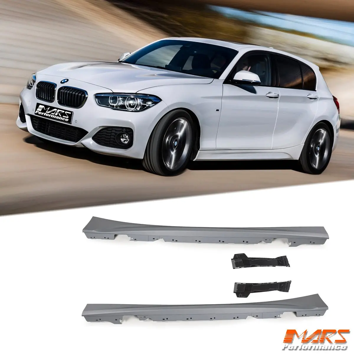 Lower Side Skirts Bodykit For Bmw 1 Series F20 Hatch Lci 2015-2019 & M Sport 1