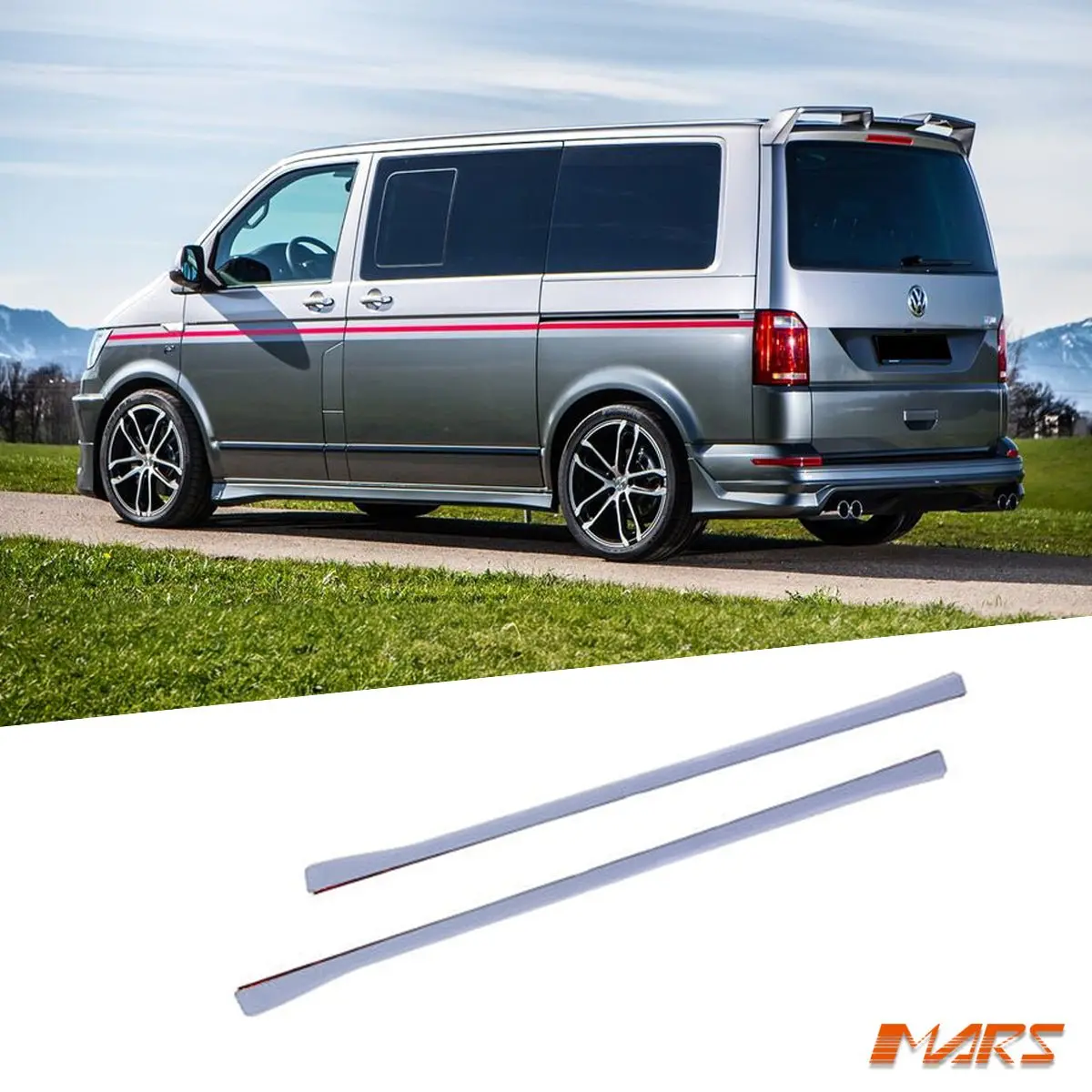 Lower Side Skirts Bodykit For Volkswagen Vw Transporter & Multivan T6 T6.1 & Abt 2016-2024 1