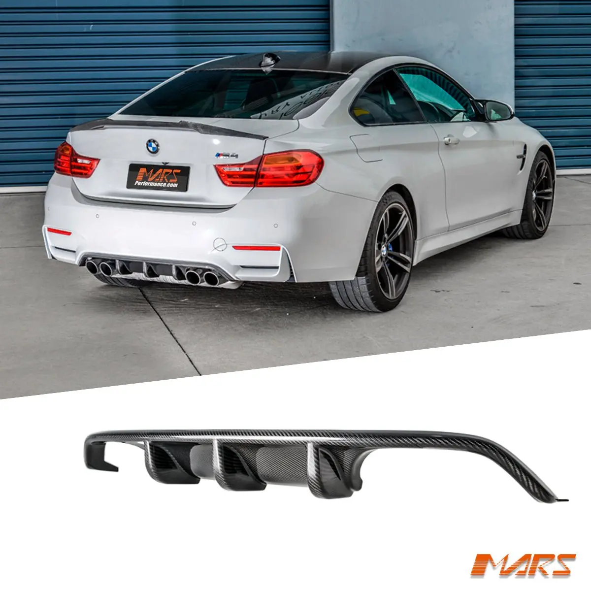 M Performance Style Carbon Fibre Rear Bumper Bar Diffuser Bodykit For Bmw F80 M3 & F82 F83 M4 2014-2020 1