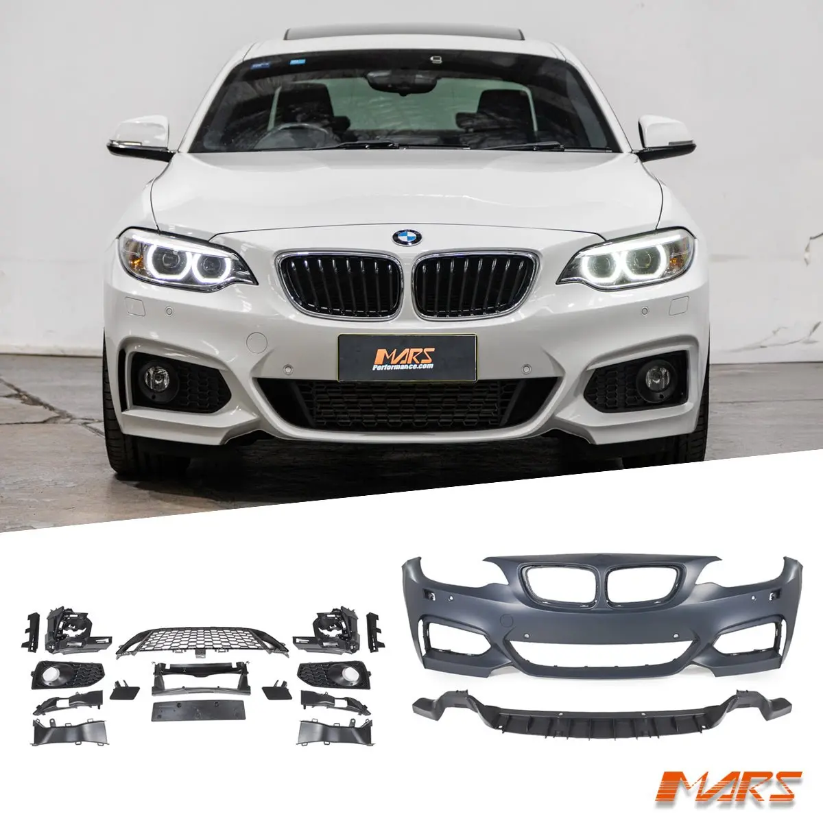 M Sport Style Front Bumper Bar Bodykit For Bmw 2 Series F22 Coupe & F23 Convertible 1