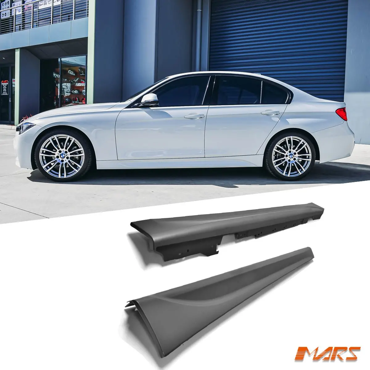 M Sports Style Plastic Bodykit Lower Side Skirts For Bmw 3-Series F30 Sedan 2012-2018 1