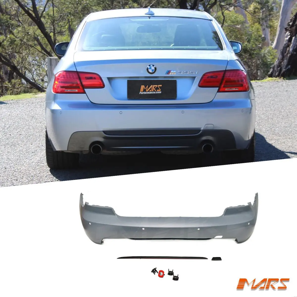 M Tech M Sport Style Rear Bumper Bar Cover Bodykit For Bmw 3 Series E92 Coupe & E93 Convertible 323I 320D 325I 330D 335I 2006-2013 1
