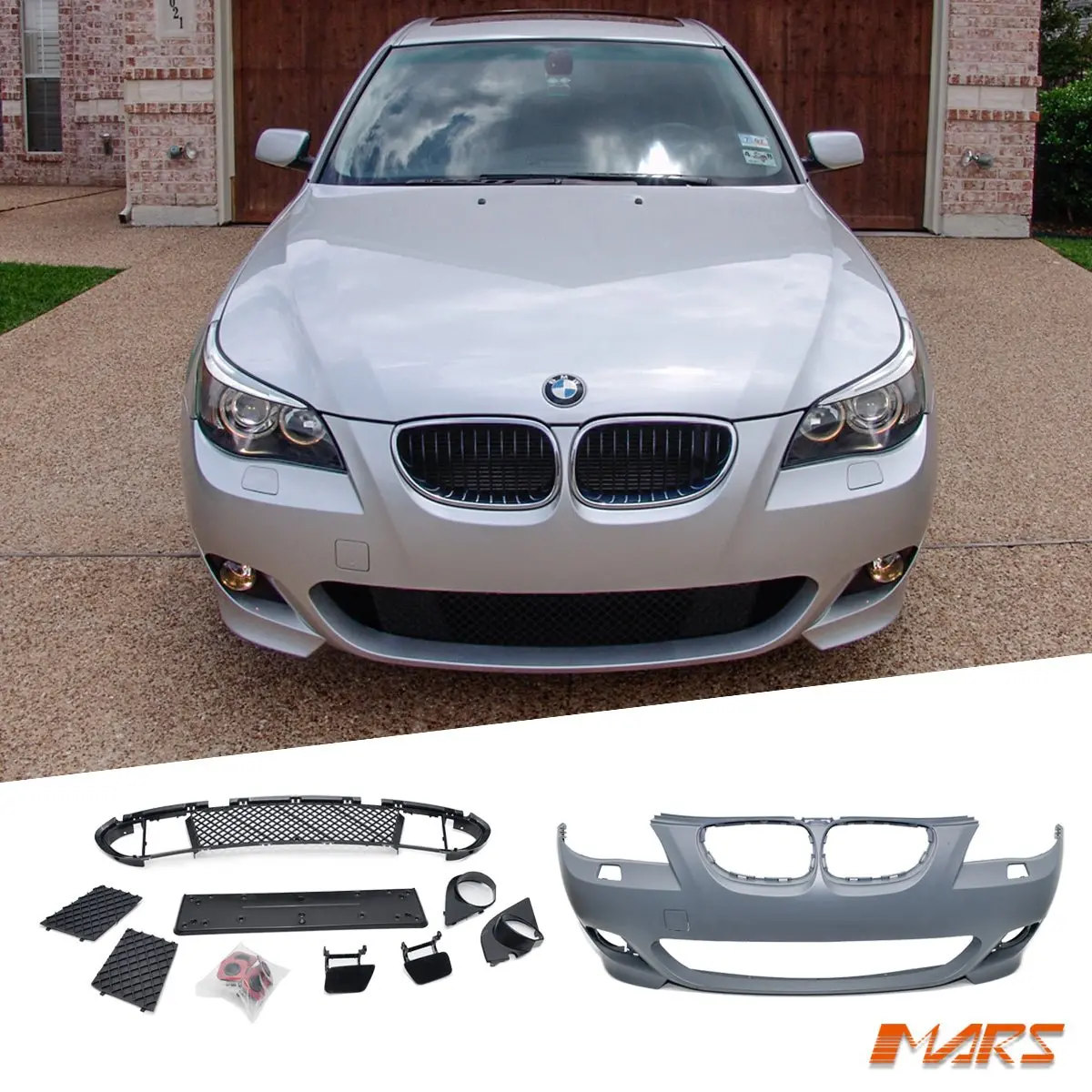 M Tech Sport Front Bumper Bar Bodykit For Bmw 5-Series E60 Sedan & E61 Wagon 2003-2009 1
