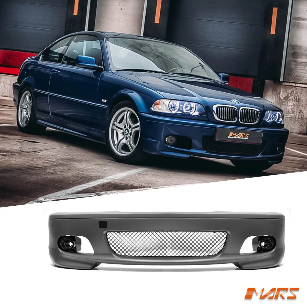M Tech Sport Style Front Bumper Bar Bodykit For Bmw 3-Series E46 2 Doors Coupe & Covertible 1999-2005 1