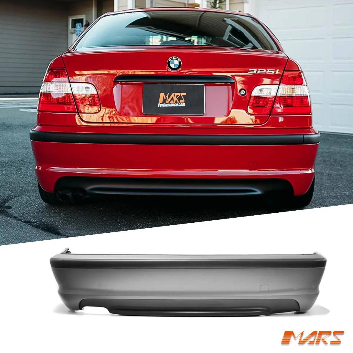 M Tech Sport Style Rear Bumper Bar Bodykit For Bmw 3-Series E46 4 Doors Sedan 1998-2005 1