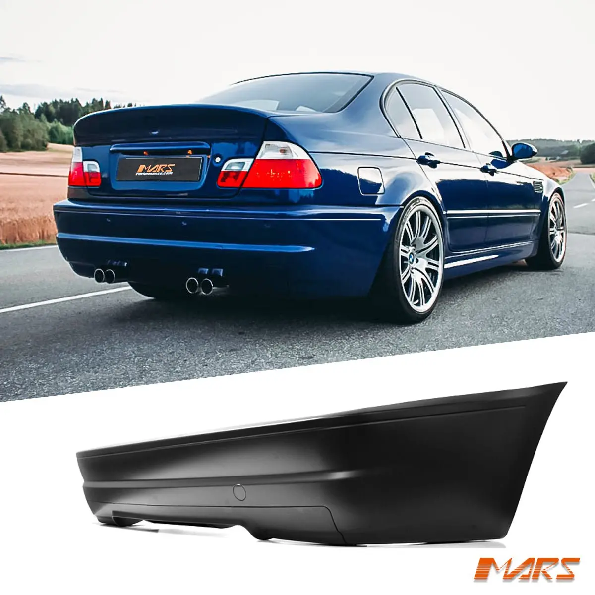 M3 Csl Style Rear Bumper Bar Bodykit For Bmw 3-Series E46 4 Doors Sedan 1998-2004 1