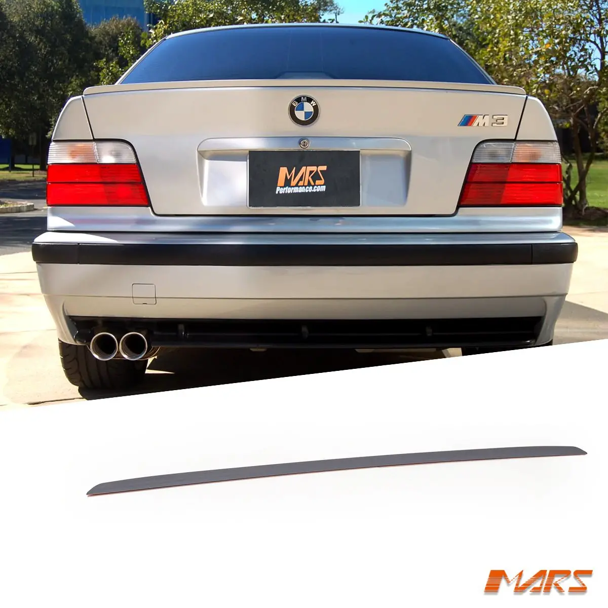 M3 Style Abs Plastic Rear Trunk Lip Spoiler Bodykit For Bmw 3-Series E36 4 Doors Sedan 1991-1998 1