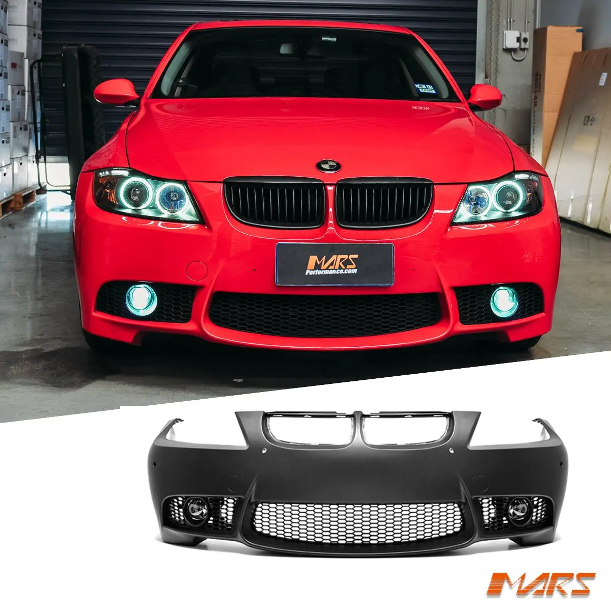 M3 Style Front Bumper Bar Bodykit For Bmw 3-Series E90 Sedan & E91 Wagon Pre Lci 2005-2008 1