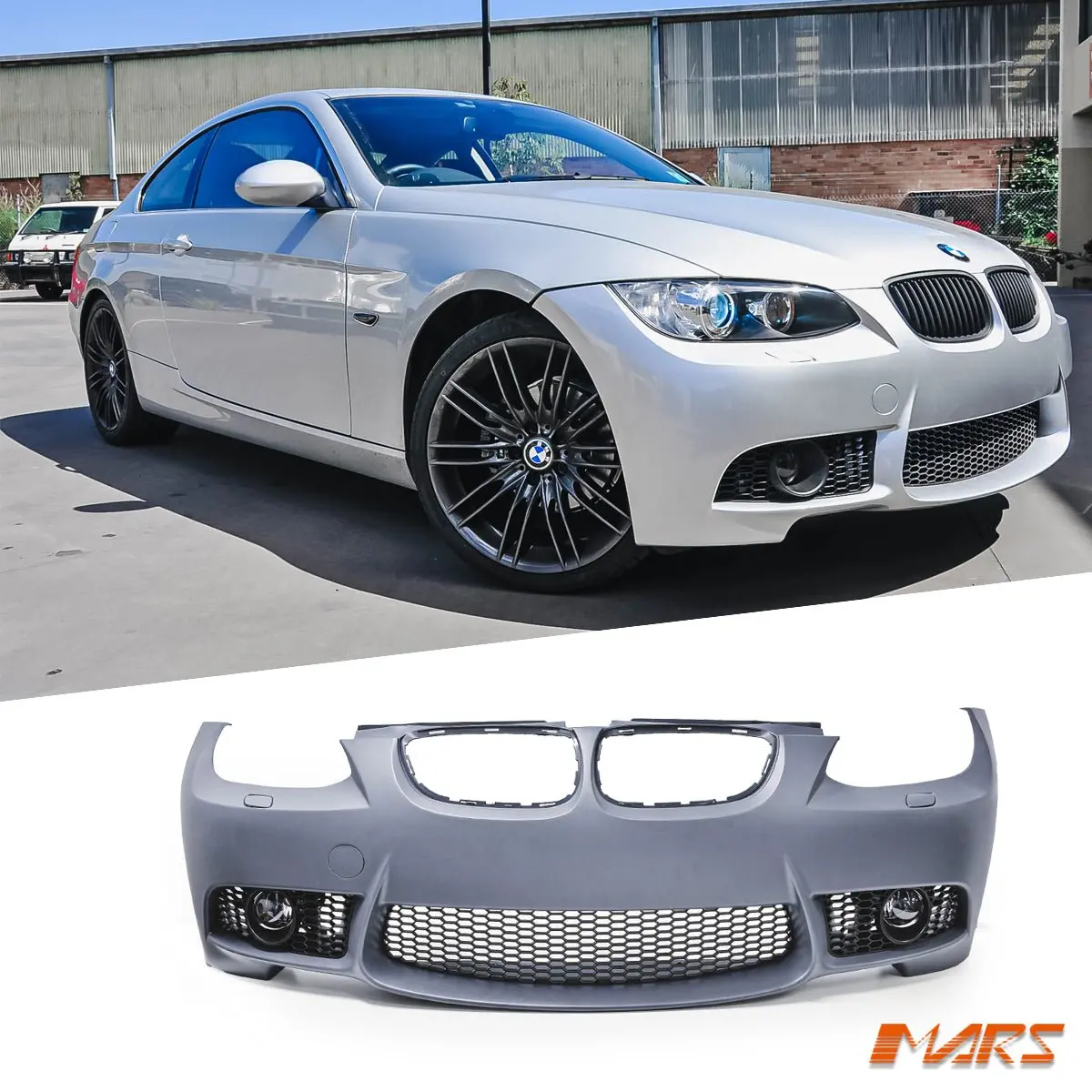 M3 Style Front Bumper Bar Bodykit For Bmw 3 Series E92 Coupe & E93 Convertible 2006-2009 Pre Lci 1
