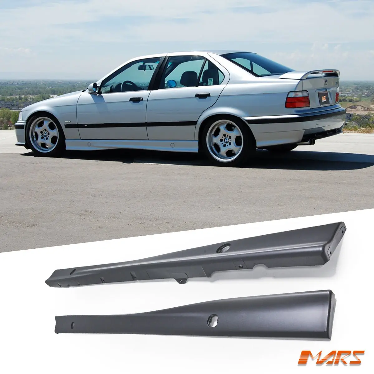 M3 Style Lower Side Skirts Bodykit For Bmw E36 3-Series Sedan & Convertible & Coupe 1991-1999 1