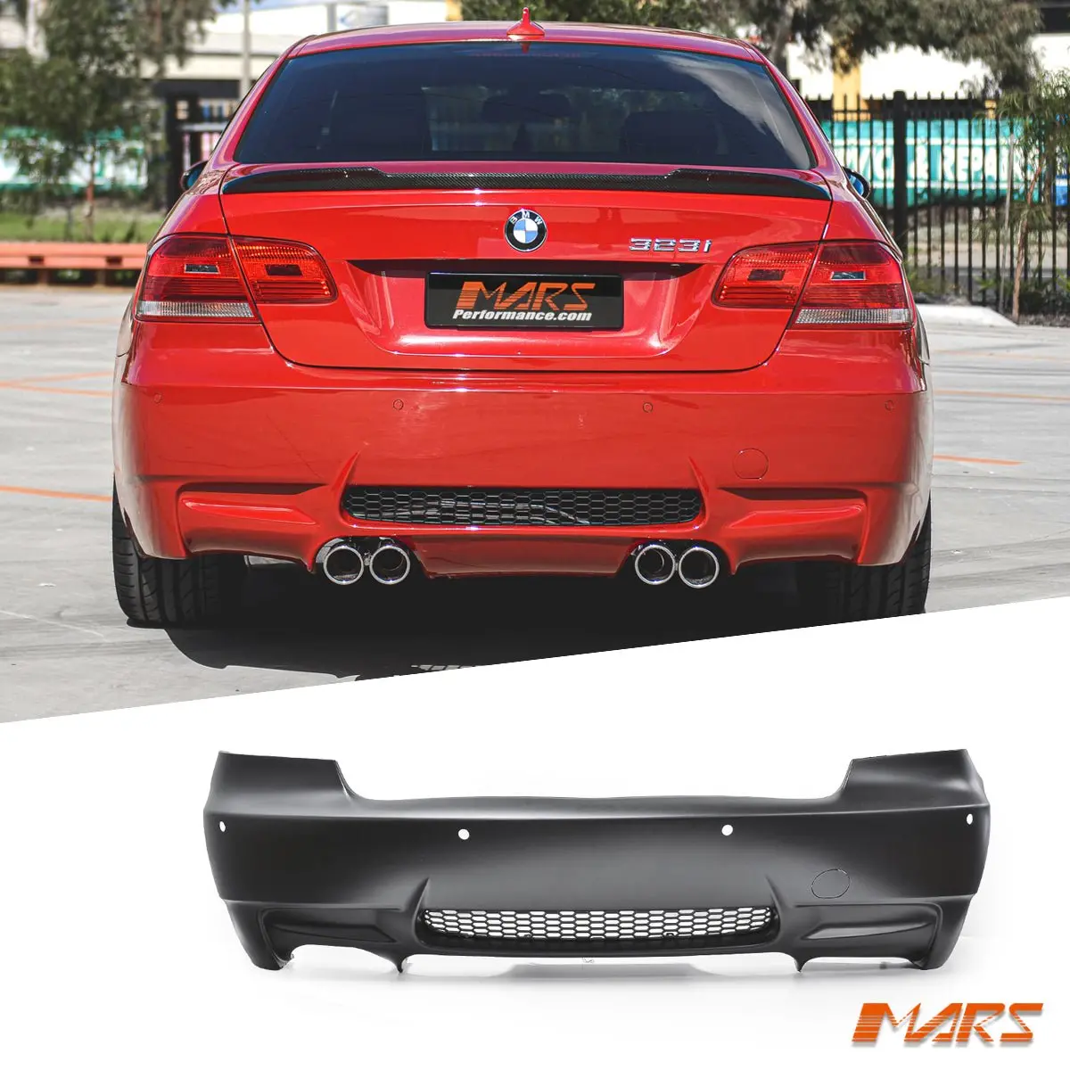 M3 Style Rear Bumper Bar Bodykit For Bmw 3-Series E92 Coupe & E93 Convertible 2006-2013 1