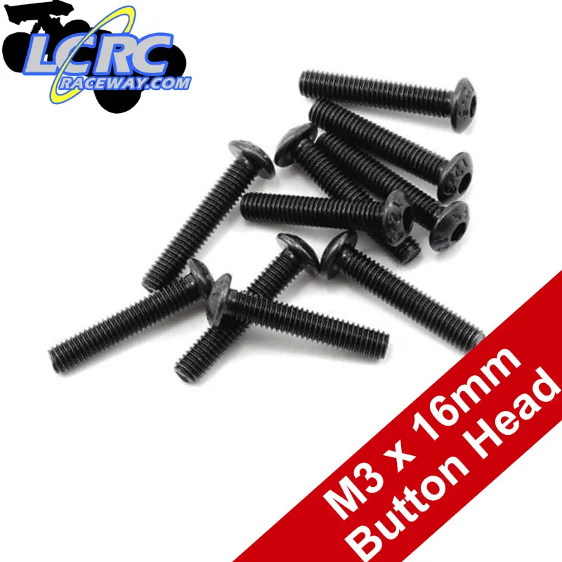 Protek Rc Ptk-H-3206 3X16mm "High Strength" Button Head Screws (10) 1