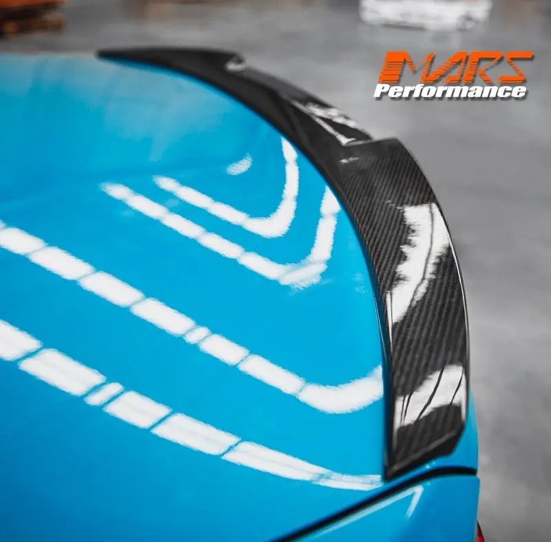 M4 Style Carbon Fibre Rear Trunk Boot Lip Spoiler Bodykit For Bmw 3 Series F30 & M3 F80 Sedan 1
