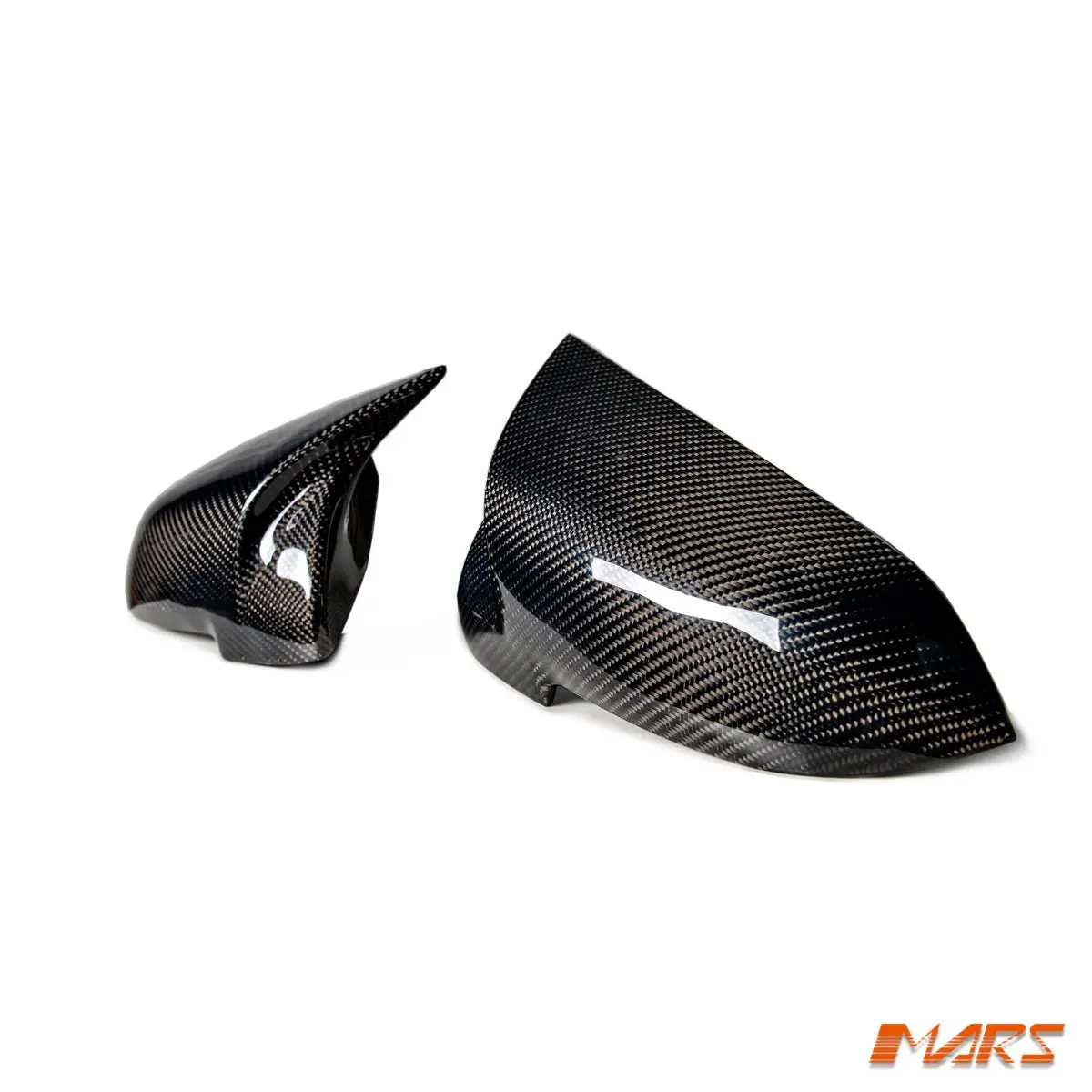 M5 Style Carbon Fibre Replacement Mirror Cap Covers For Bmw Lci Update 5 Series F10 F11 & 6 Series F06 F12 F13 & 7 Series F01 F02 1