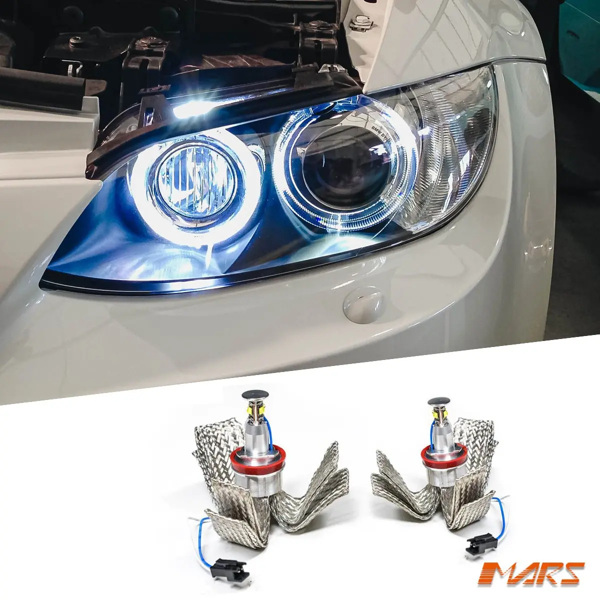 Mars 6500K 40W H8 Angel Eyes Marker Replacement Bulbs For Bmw E90 E92 E93 M3 E71 E83 E84 E87 1