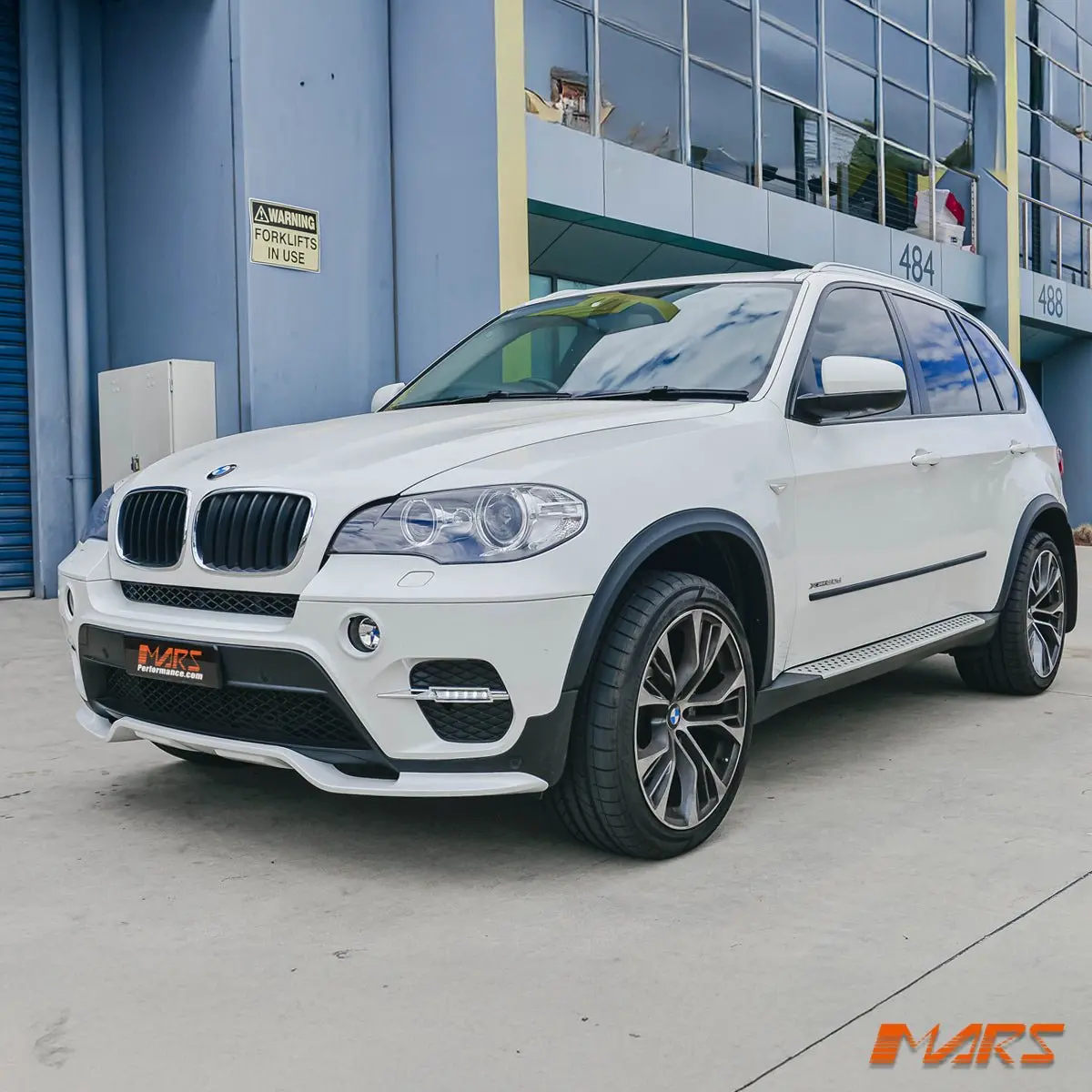 Mars Bumper Bar Led Drl Day-Time Fog Lights Cover For Bmw X5 E70 Lci 2011-2013 2