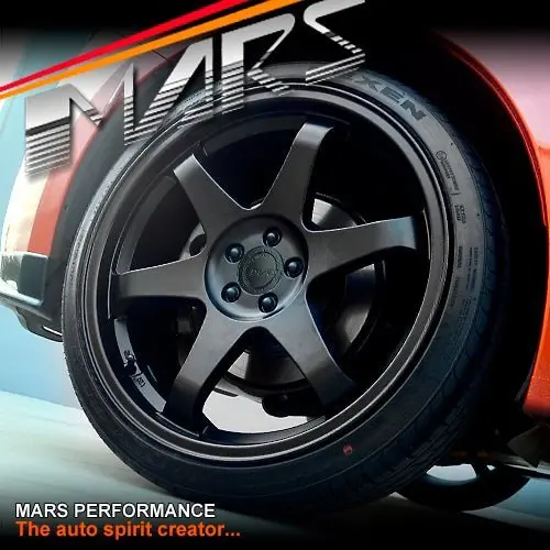 Mars Jdm Mp-37 19 Inch Matt Black Concave Stag Alloy Wheels Rims 1