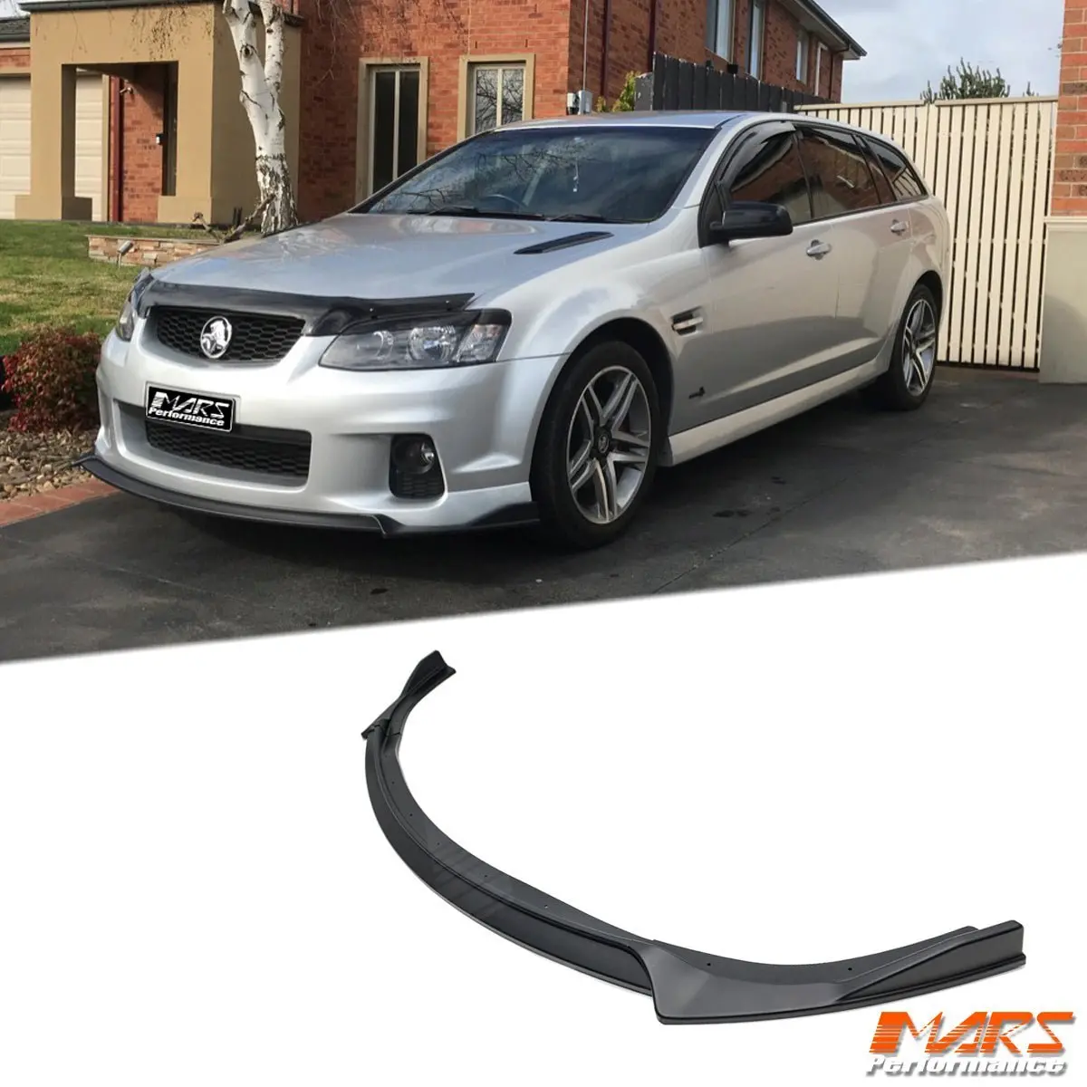 Mars Matt Black Front Bumper Bar Lip Spoiler For Holden Commodore Ve Series 2 Ve Ss Ss-V Sv6 Bodykit 1